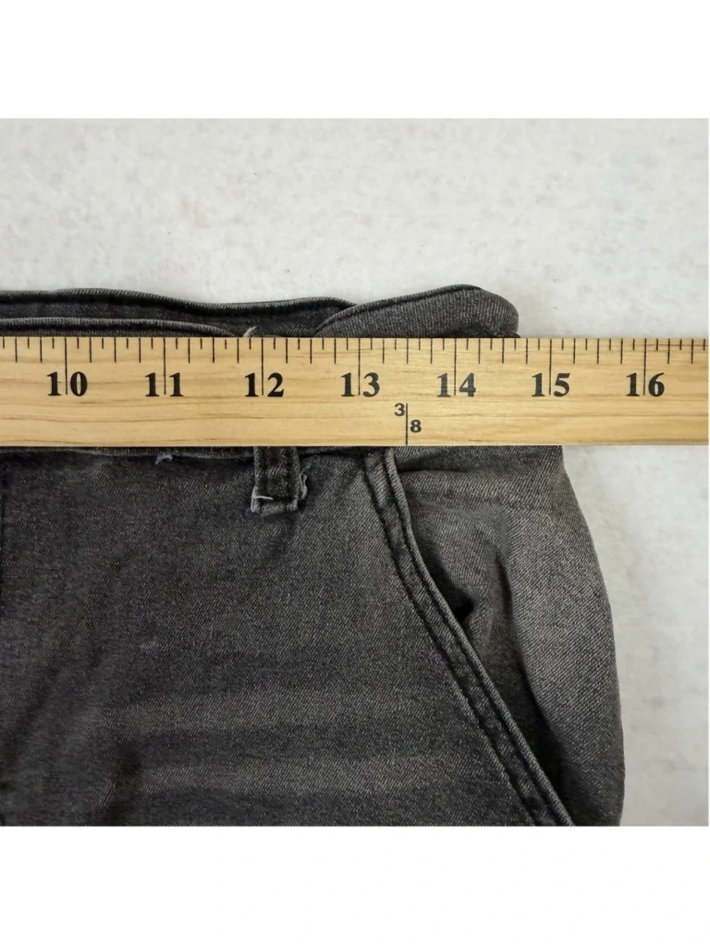 Refuge Wide Leg Denim Jeans Womens XL Black Cargo Grunge StreetWear Hip Hop Skat